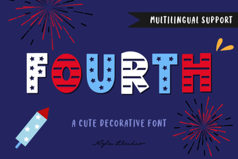 Fourth Font - Bold Decorative Font for Creative Design Projects