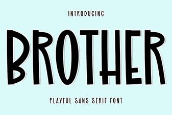 Brother Font: a Bold Retro Style for Creative Design Projects