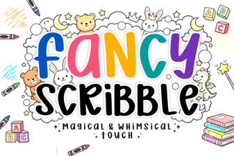 Fancy Scribble Font - Creative Handwritten Display Font Collection