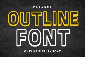 Outline Fonts: Bold Display Typography for Eye-Catching Designs