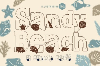 Sandy Beach Font: a Free Handwritten Typeface for Summer Designs