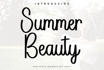 Summer Beauty Font: Elegant Script for Creative Design Projects