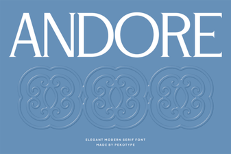 Andore Font: a Modern Typeface for Creative Design Projects