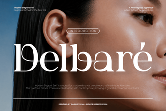 Delbare Font: a Modern Typeface for Creative Projects